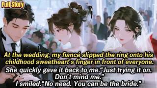 At the wedding, my fiancé slipped the ring onto his childhood sweetheart’s finger in front of...