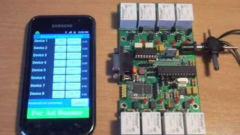 Android Bluetooth control Arduino 8 devices