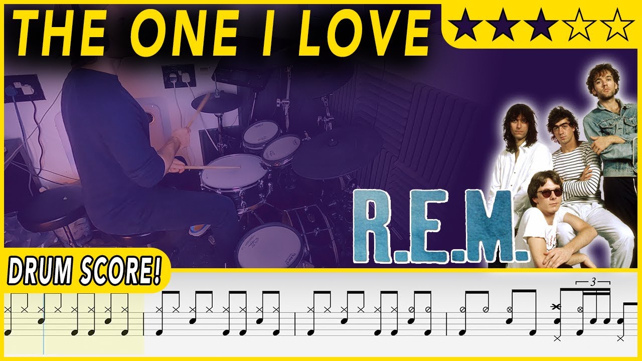 The One I Love - R.E.M. | DRUM SCORE Sheet Music | 