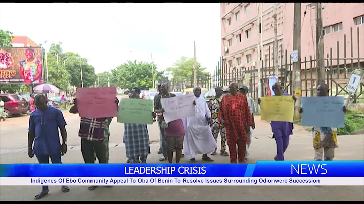 Ebo Community Indigenes Appeal to Oba of Benin for Odionwere Succession Resolution