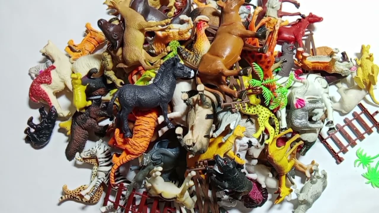 🐯 Animal Toys ASMR | Dropping Dinosaurs, Dragons & Wild Animals with Satisfying Tapping Sounds 🦖✨