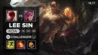 Lee Sin vs Vi Jungle - KR Challenger - Patch 16.17 Season 16