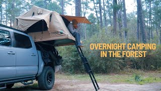Overnight Truck Camping in the Forest | ASMR