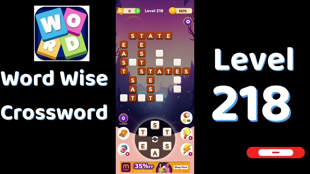Word Wise Crossword Level 218 Answers 🧠🧩 | Relaxing Crossword Puzzle | SolutionGuruji
