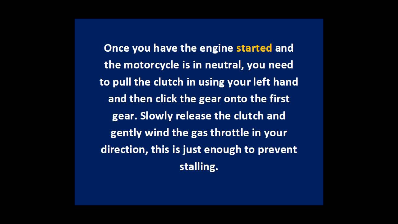 The Basic Principles How To Ride Motorcycle - YouTube