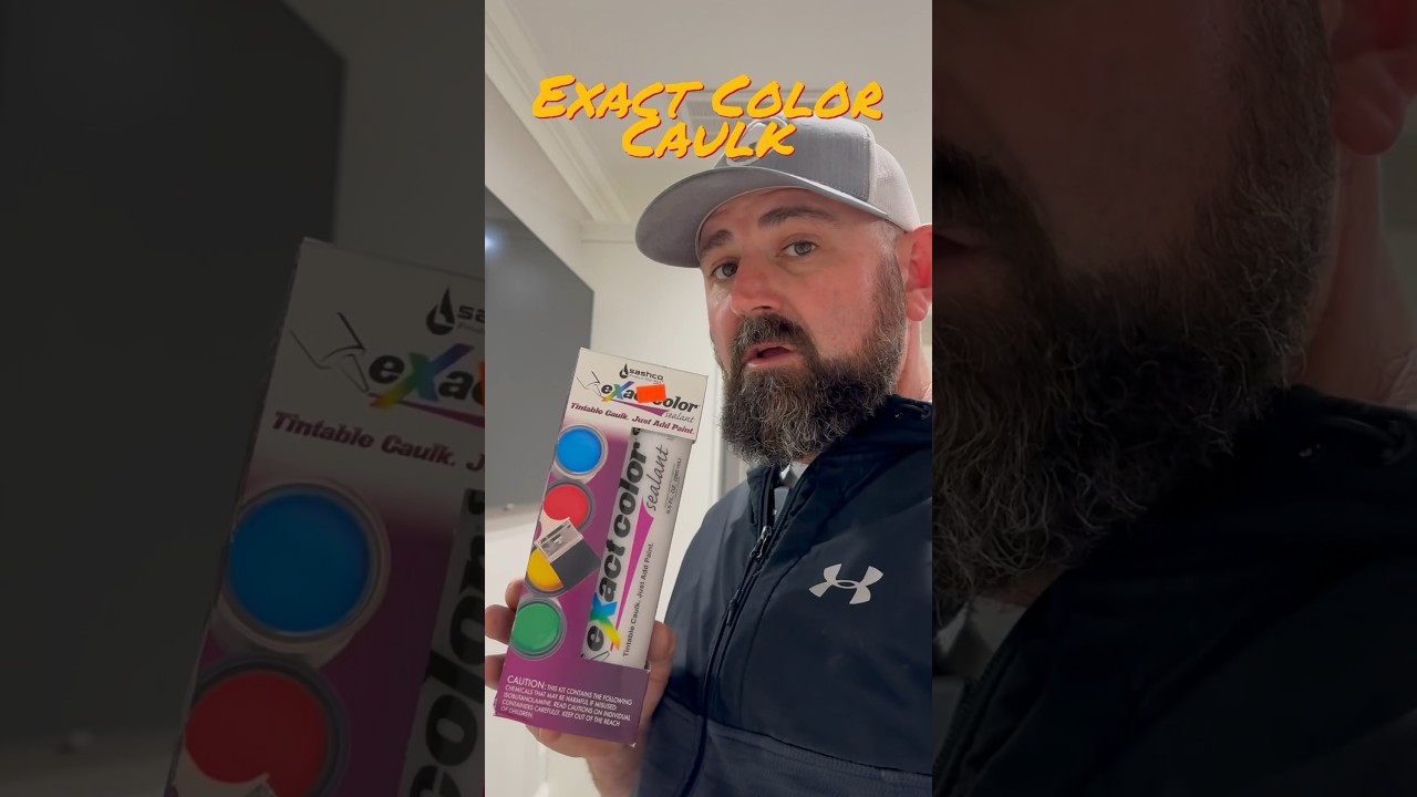 How to color match your wall paint in a caulk 