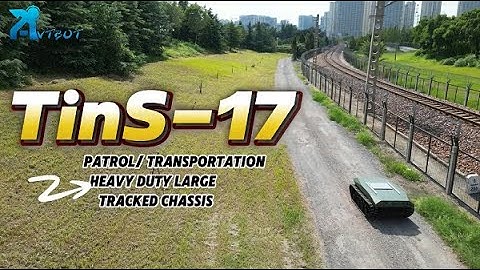 TinS-17 patrol & transport heavy-duty large tracked chassis #robotchassis  #Robotics #robottank