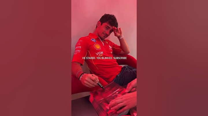 Charles took pole in the staring contest!👁️👀 #f1 #formula1 #charlesleclerc #cute #ferrari