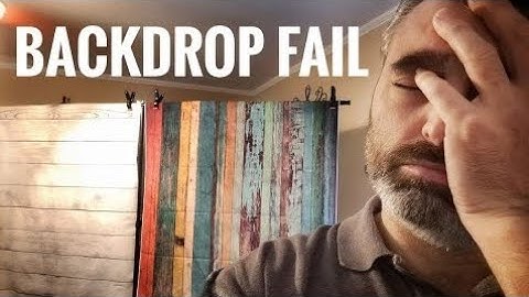 How I Finally Got Wrinkles From Vinyl Backdrops!
