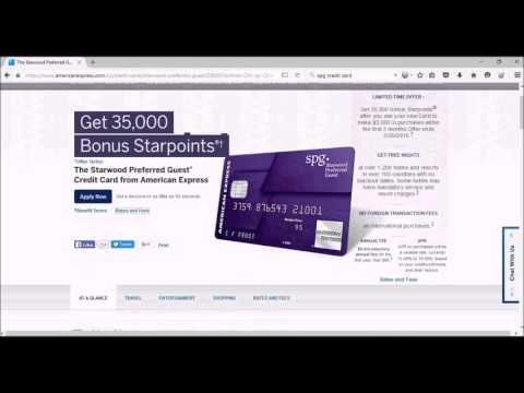 American Express SPG 35,000 Points