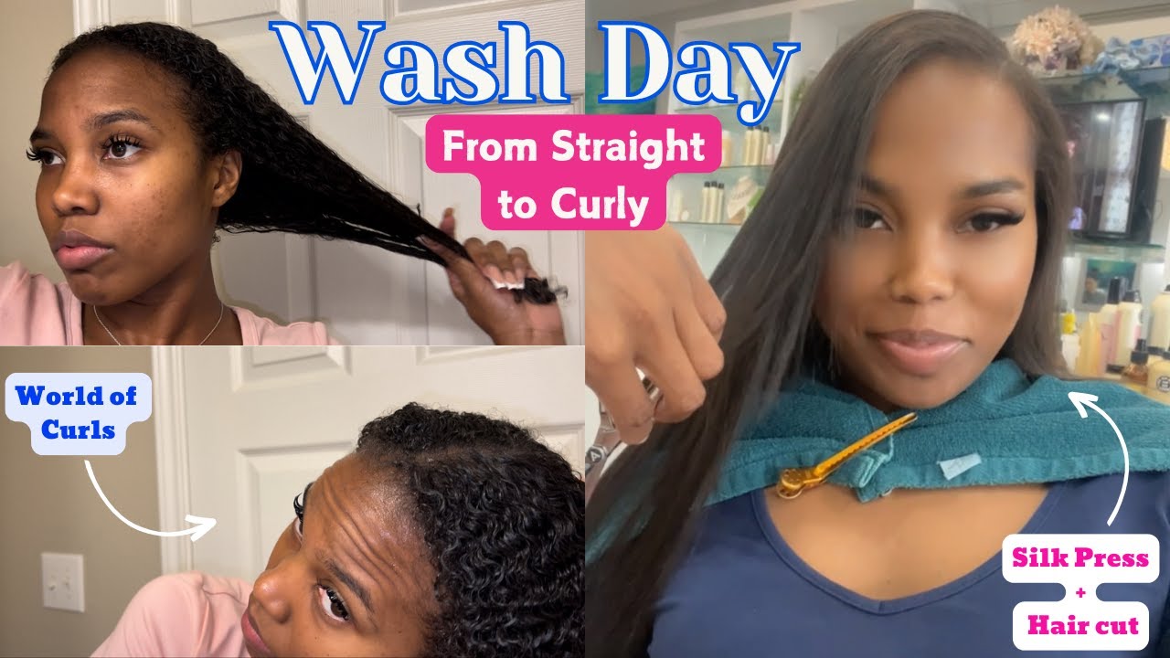 Silk Press to Curls: My Wash Day Routine to Bounce Back with Healthy, Natural Hair!