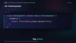 Information React.memo, PureComponent & useCallback | React Native Interview (12.2) News