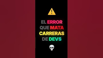 El ERROR que MATA más carreras de programadores (no es lo que piensas)  #programming #desarrollador