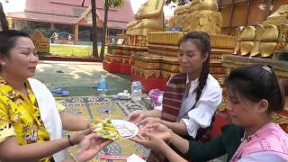 20160411 5 Oudomvilay Family Offering Sakanija To Grand Parents Dieux, On April 11, 2016.