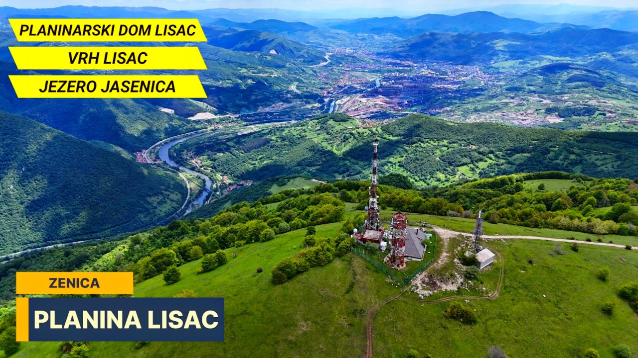NAJLJEPŠI POGLED NA GRAD ZENICU PLANINA LISAC JEZERO JASENICA I VODOPAD JASENICA