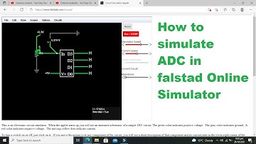ADC in Falstad online Simulator | Analog to Digital Converter in falstad Online Simulator
