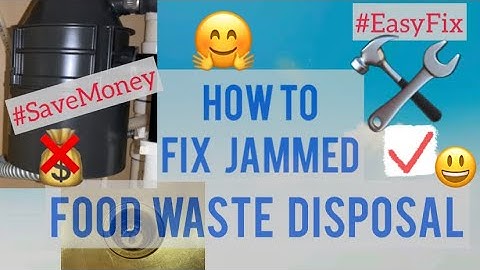 JAMMED FOOD WASTE DISPOSAL | Easy Fix | Home Hack