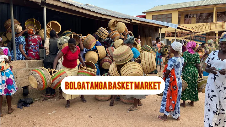 Bolgatanga hand made baskets market #bolgahandmadebaskets #Bolgabasketmarket