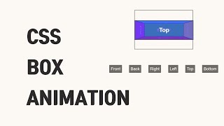 Easy 3D Box Animation with HTML CSS JS