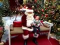 Noah , Santa and Mom and Dad with Xmas wish!!
