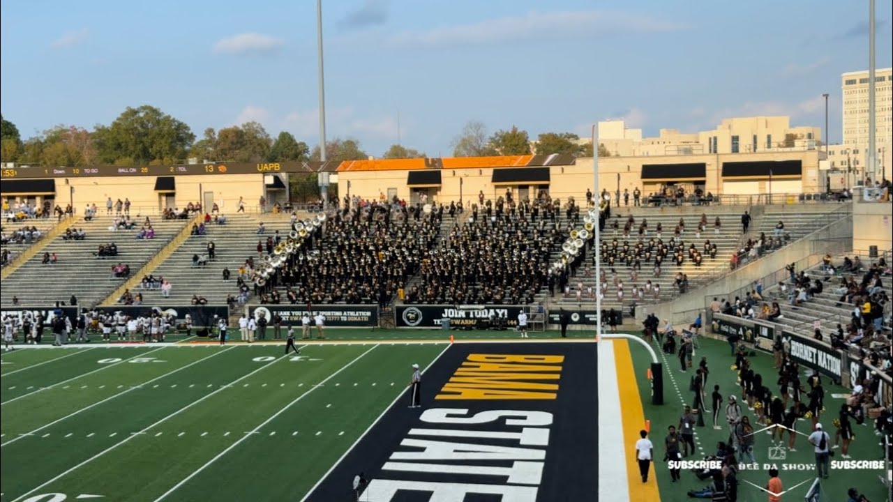 FULL GAME HIGHLIGHTS ALABAMA STATE UNIVERSITY MMH HIGH SCHOOL BAND DAY VS UAPB 2025