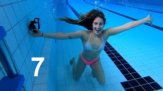 UNDERWATER CHALLENGE - can I sing, brush my hair or backflip? AC25