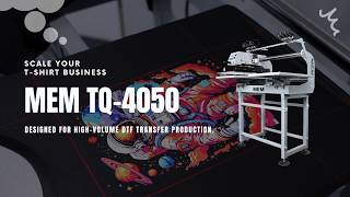MEM TQ-4050 Pneumatic Dual Station Heat Press | 16x20 Commercial DTF Printing Machine
