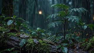 Try Listening to Relaxing Rain Sounds on Forest Leaves at Night to Sleep Instantly & Heal Your Mind screenshot 4