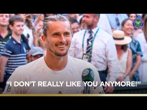 Alexander Zverev shares a laugh after Gentlemen's Singles Final defeat | Wimbledon 2026