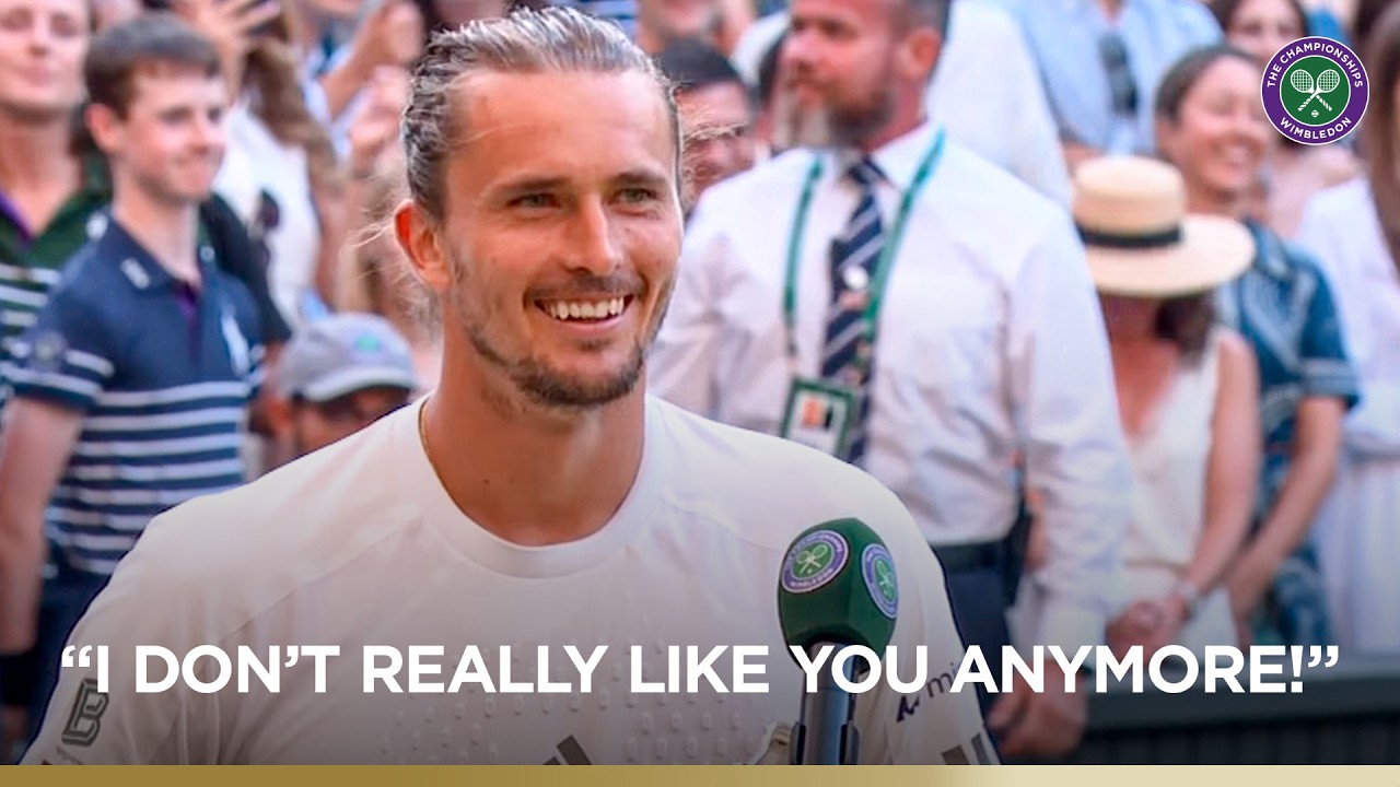 Alexander Zverev shares a laugh after Gentlemen's Singles Final defeat | Wimbledon 2026