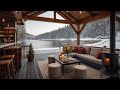 Warm Mellow February Morning ☕ Soft Snow &amp; Smooth Jazz Music for