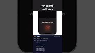 🔥 Futuristic OTP Verification UI Animation | Modern Login Screen Design ✨| #coding #codewithharry