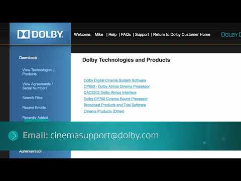 Dolby Customer Portal