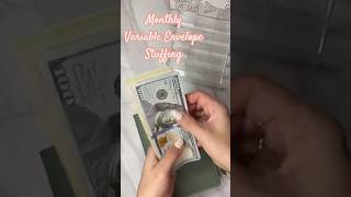 Cash Stuffing Monthly Variable Envelopes #budgeting #cashstuffwithme #cashenvelopesystem