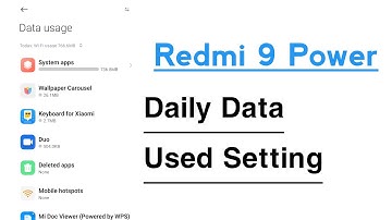 Redmi 9 Power Daily Data Used | Redmi 9 Power Data Usage Kaise Kare