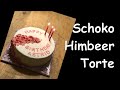 Schoko Himbeer Torte mit Ganache & Fondant | Fruchtige Schoko Torte zum Geburtstag auch für Anfänger