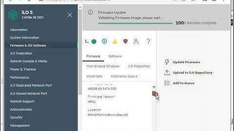 Update HPE iLo 5 firmware on the fly