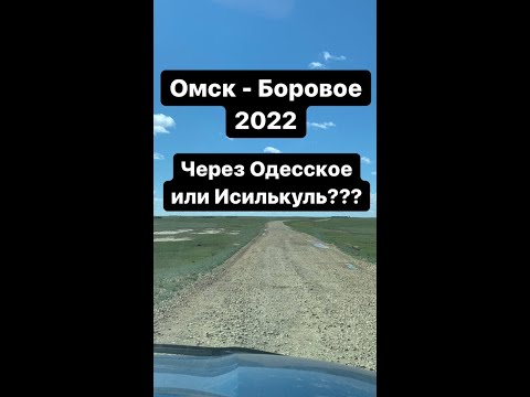 Дорога Омск - Боровое 2022, Что лучше? через Одесское или Исилькуль, Петропавловск?