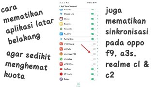 Cara Menonaktifkan Aplikasi Latar Belakang Dihp Oppo Dan Realme Youtube