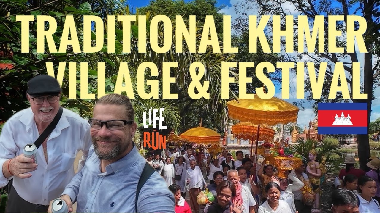 Посещение камбоджийской деревни и фестиваля.