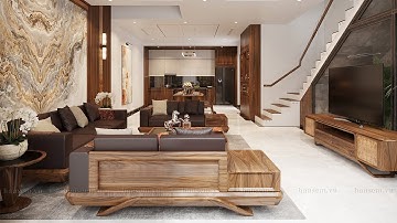 Thiết Kế 3D và CHIÊM NGƯỠNG Nội Thất Đẹp Tại Toàn Lưu Hà Tĩnh