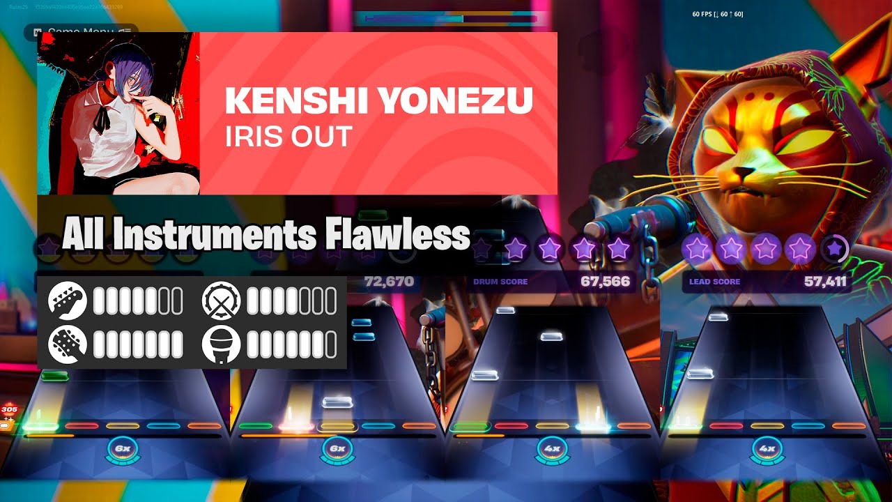 "Iris Out" - Kenshi Yonezu | Expert All Instruments Flawless | Fortnite Festival