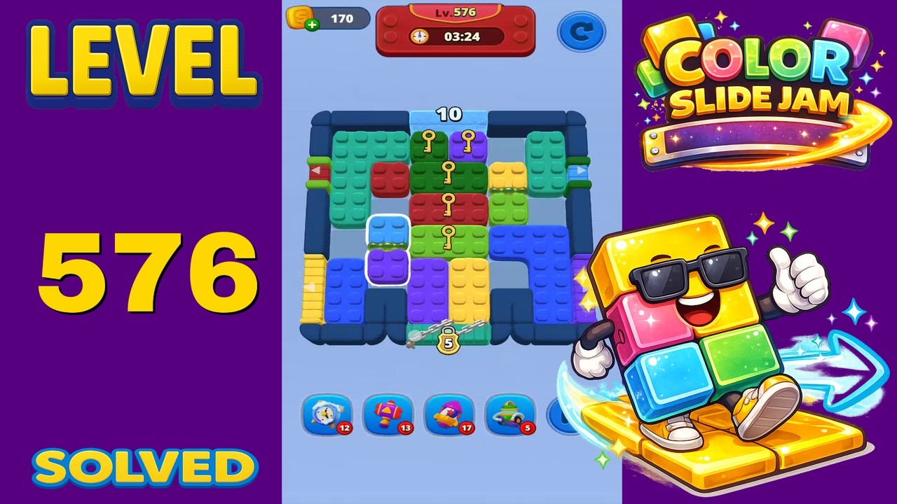 Color Slide Jam – Level 576 | Walkthrough - YouTube