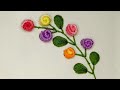 Beautiful flowers look like snail... Wonderful idea of flower stitching