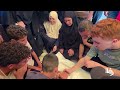وداع وتشييع الشهيد طارق الراعي الذي ارتقى بقصف إسرائيلي في مواصي خان يونس جنوب قطاع غزة