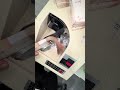 In machine To release the bundle press the Red button