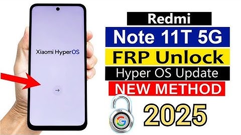2025 Redmi 11t 5g Frp Bypass✅Redmi Note 11T 5G HyperOS Google Account Frp Bypass WITHOUT PC 💯#redmi
