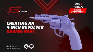 Creating Normal - AO maps from High-Poly model into Low-Poly model of a 4 inch revolver gun: Part 4