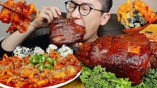 ASMR MUKBANGㅣ🔥Spicy Chicken Feet & 🍖Schweinshaxe JokbalㅣEATING SHOW