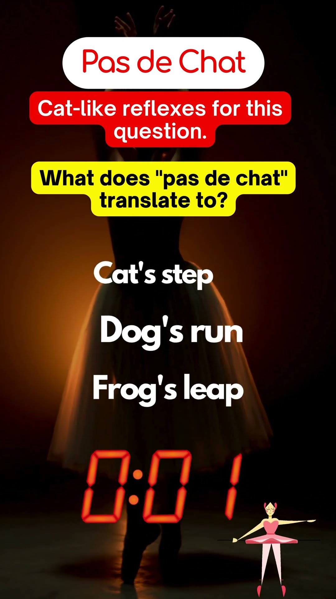 Pas de Chat #balletdance #balletfit - YouTube
